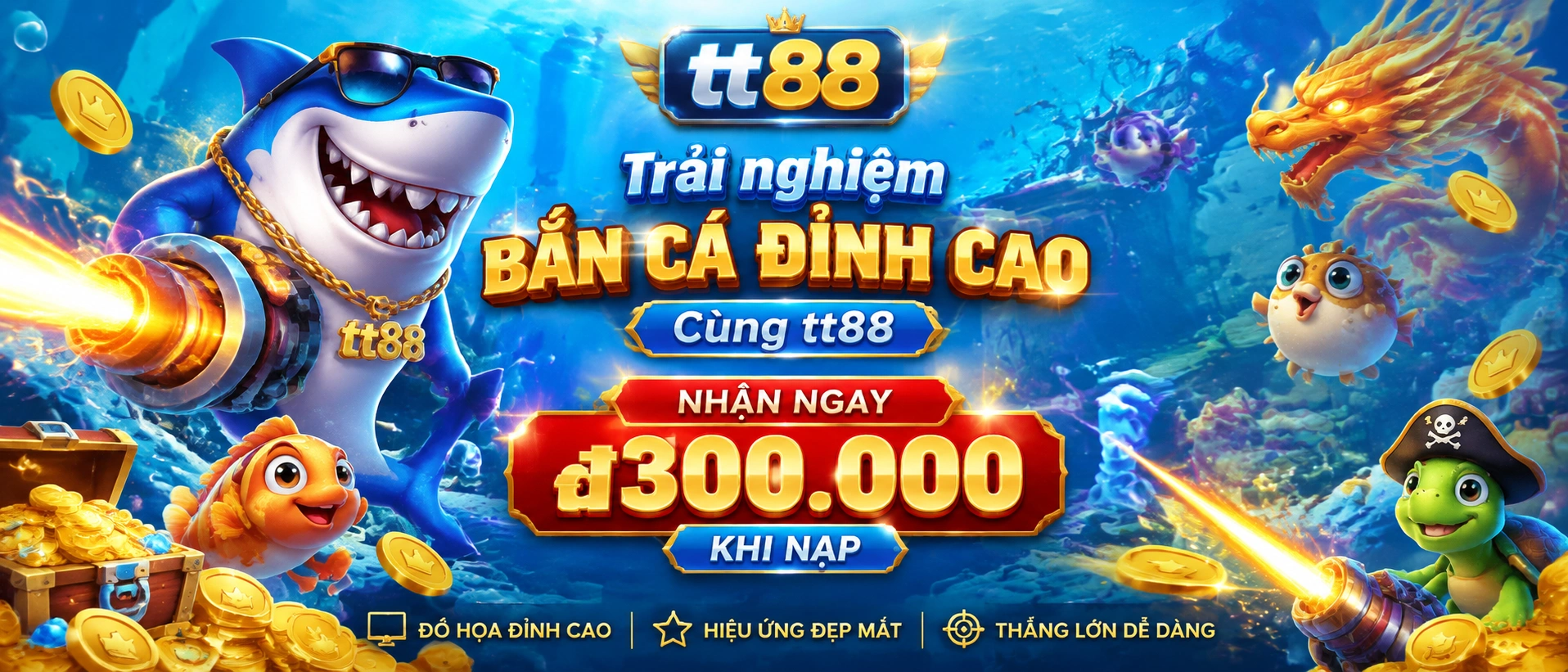 Danh mục game Bắn Cá với nhiều chế độ và chủ đề đại dương