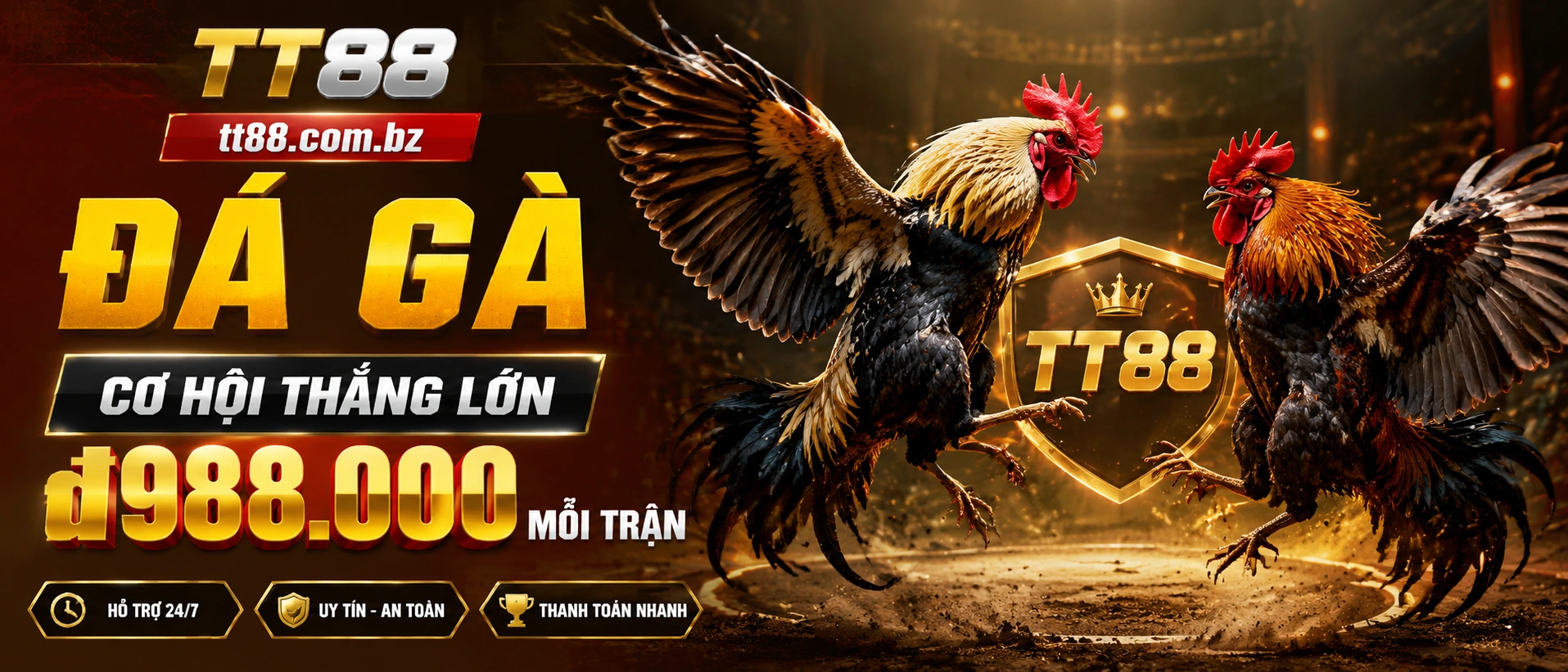 Đá Gà Trực Tiếp trên TT88