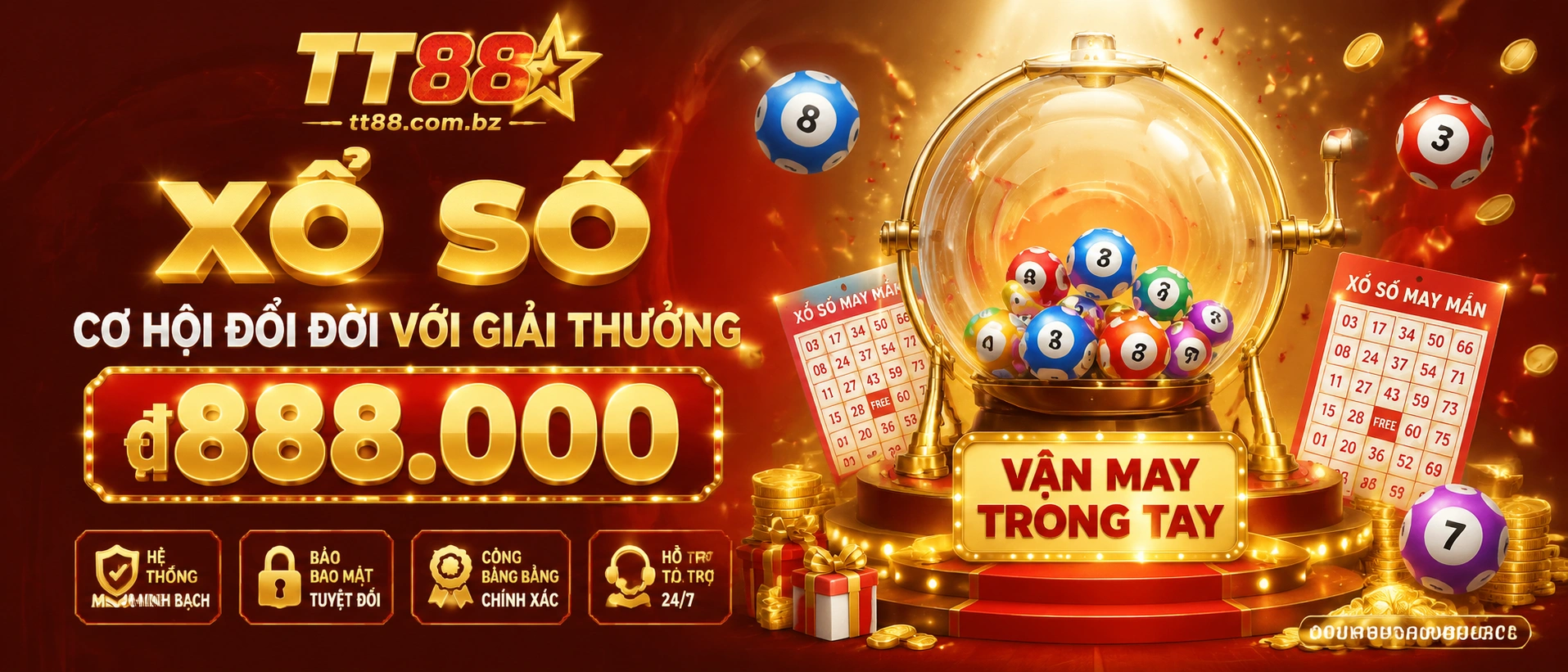 Biểu tượng thống kê dữ liệu xổ số trên giao diện TT88